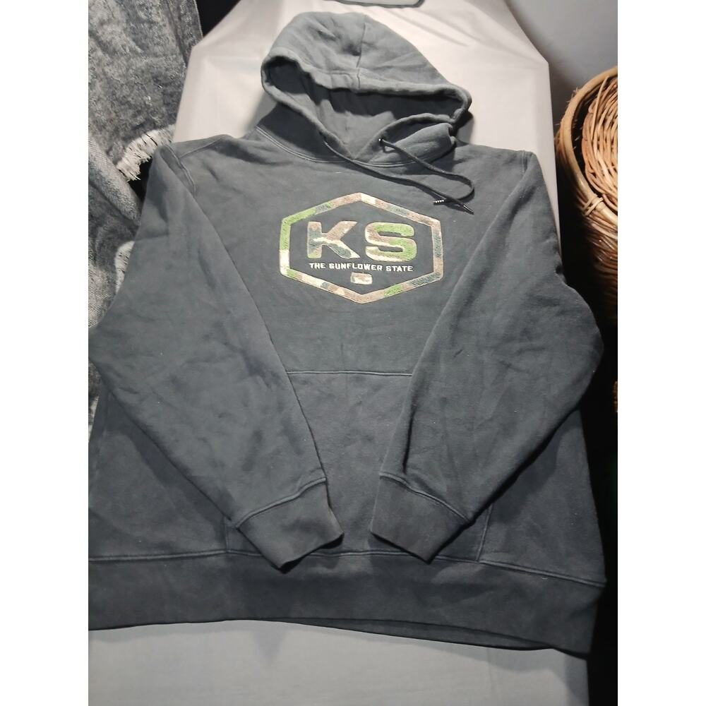 The Sunflower State Distressed Hoodie Men's Size XXL